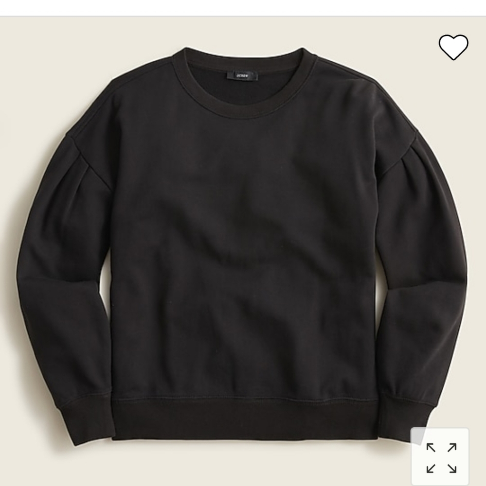 J crew puff sleeved sweatshirt
